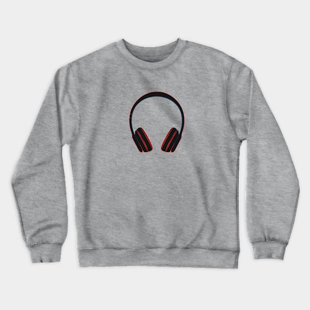 Headphones Crewneck Sweatshirt by nyah14